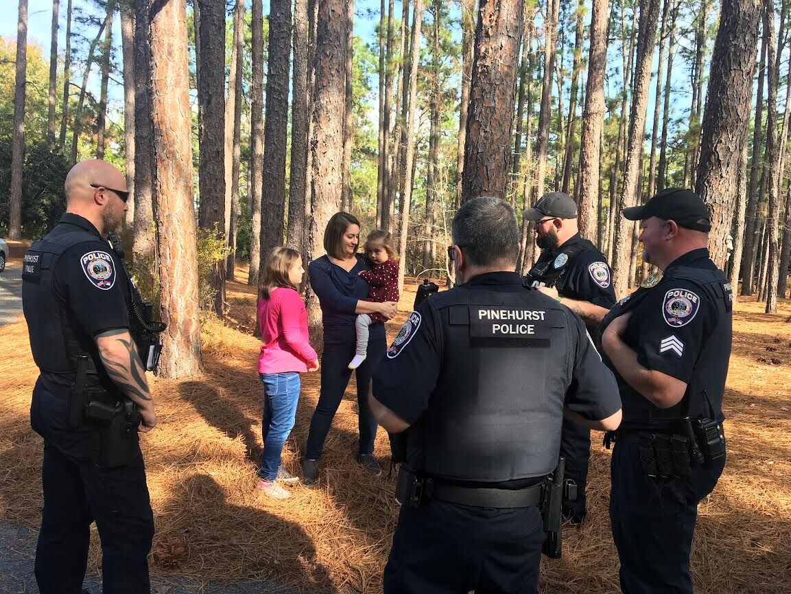 Pinehurst Police meet with Amy Fields